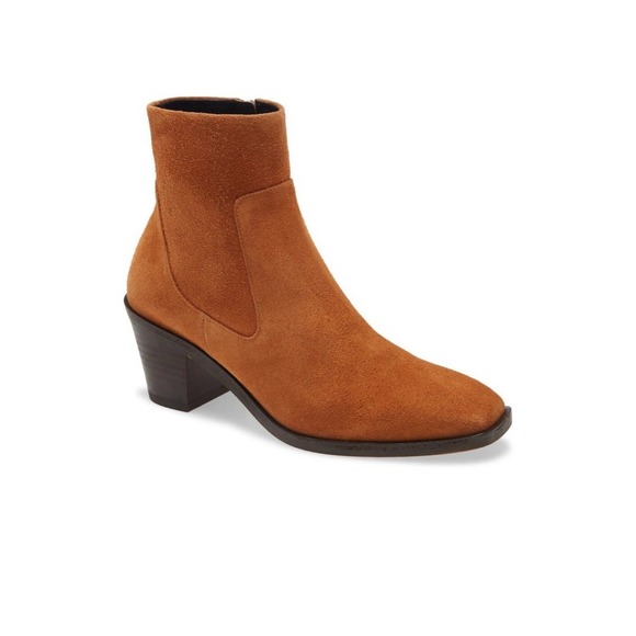 Rag & Bone Axel Mid Boots In Cinnamon Suede Size:‎ 37.5 EU | 7.5 US - Picture 1 of 11